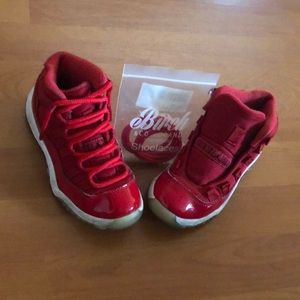 Red Jordan 11’s kids